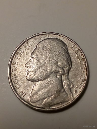 5 центов США 1991 P год