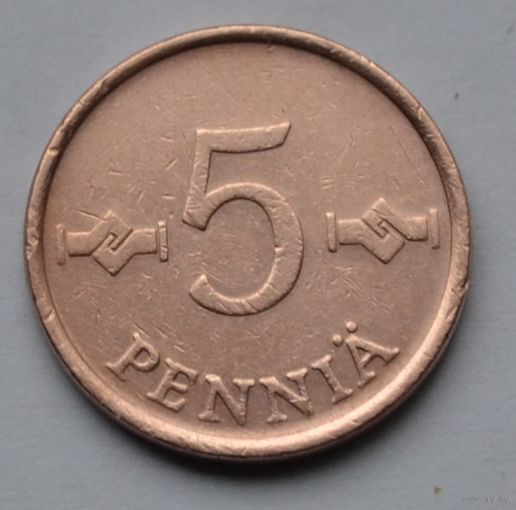 Финляндия, 5 пенни 1963 г.