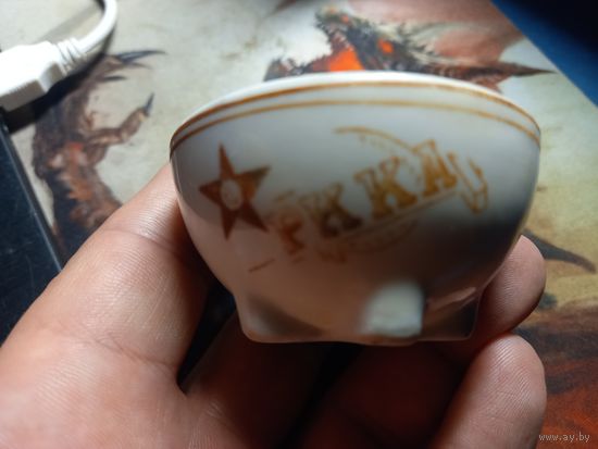 Солонка Сольница РККА НКМП Завод Красный фарфорист 20-30 е годы оригинал разумный торг