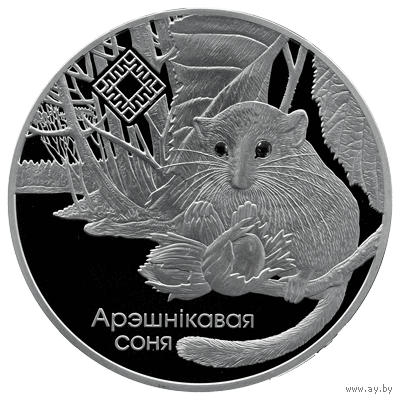 Соня орешниковая. Заказник "Свитязянский". 1 рубль 2023 год. Тираж 1500 шт.