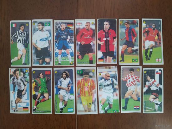 Наклейки от жвачки 90 гг. Футболисты. Звезды футбола Цена за один-3.50