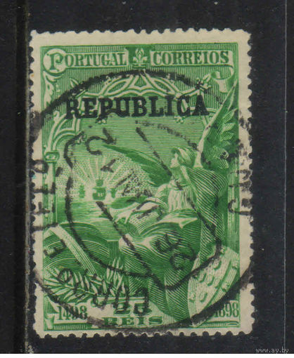 Португалия Респ 1911 400 летие открытия Васко да Гама морского пути в Индию Архангел Гавриил наблюдает за кораблями Надп #184