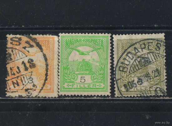 Венгрия Австро-Венгрия 1904 Вып Турул Стандарт тип В #75,77,78