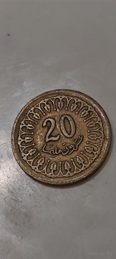 Тунис 20 милим 1960
