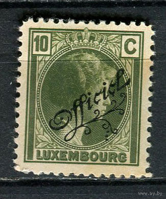 Люксембург - 1926 - Великая герцогиня Шарлотта 10С с надпечаткой OFFICIEL - [Mi.139d] - 1 марка. MH.  (Лот 31HJ)-T41P50