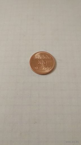 5 эре 1972 г. Швеция.
