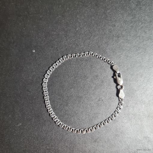 Браслет серебро 925 #42, С РУБЛЯ! МНОГО ЛОТОВ С РУБЛЯ! БЕЗ МЦ