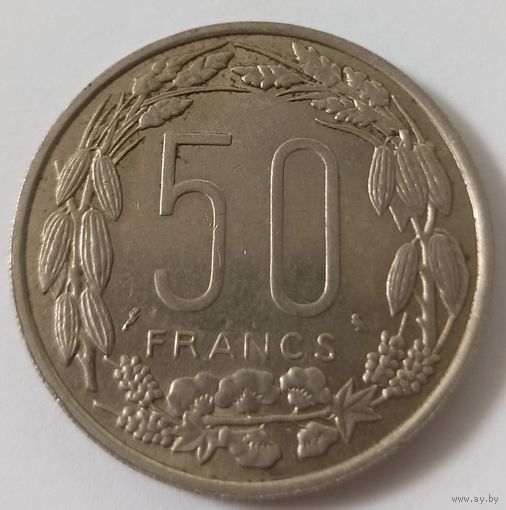 Экваториальная Африка 50 франков 1961 ,Камерун, экваториальные африканские штаты