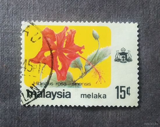 Марка Малайзия Цветы