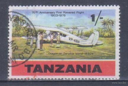 [2215] Танзания 1978. Авиация.Самолет. Гашеная марка.