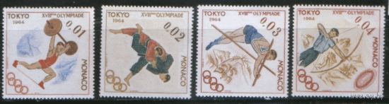 МОН. 784/88. 1964. Олимпийские игры в Токио и Инсбруке (авиа). ЧиСт.