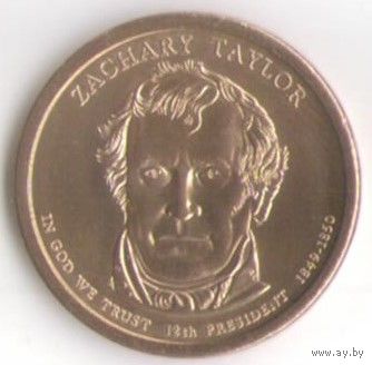 1 доллар США 2009 год 12-й Президент Закари Тейлор двор P _состояние aUNC
