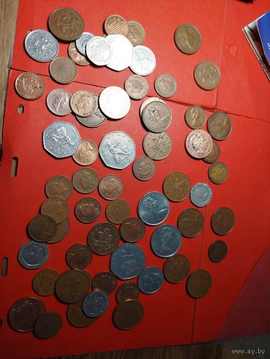 60 монет Великобритании (Примерно). С рубля. Мечта Коллекционера. (2)