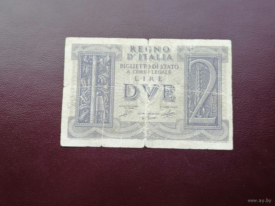 Италия 2 лир  1939