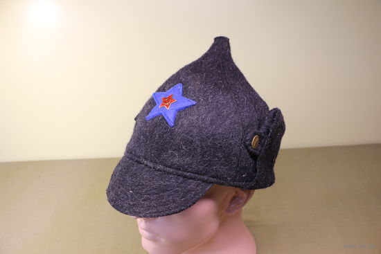 Будёновка с эмалевой звездой. 58 р. Распродажа коллекции вещей. С РУБЛЯ! АУКЦИОН!