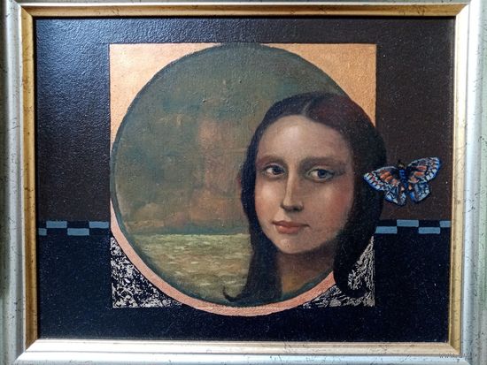 Захаревич О. "Переплет", х. оргалит. 30х38см. 2021г.