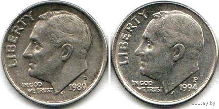 США дайм 1989 P, 1994 P - на выбор