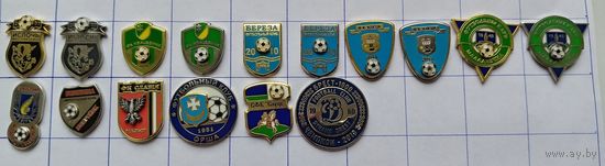 Значки накладные ФК Слуцк. Молодечно.Динамо Брест.Орша Славия.Белшина....цена за 1 знак