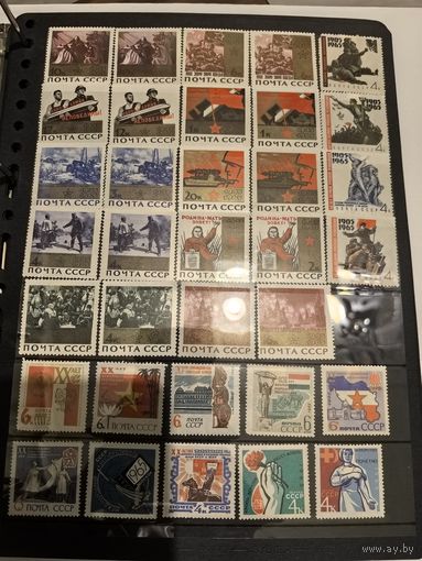 Лот чистых марок СССР 1965 год 1