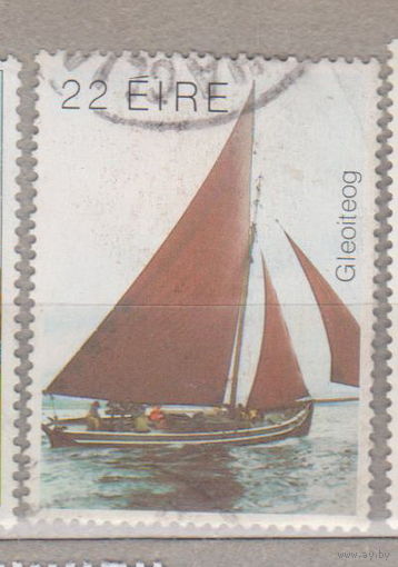 Флот Корабли Парусники Ирландские лодки Ирландия  1982 год   лот  1084-1085