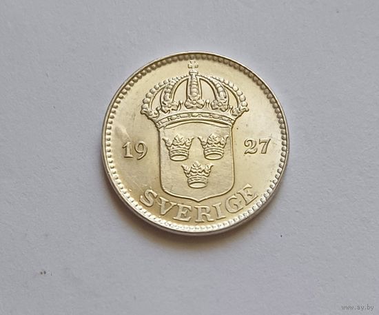 25 эре. 1927г . 600пр., Швеция.