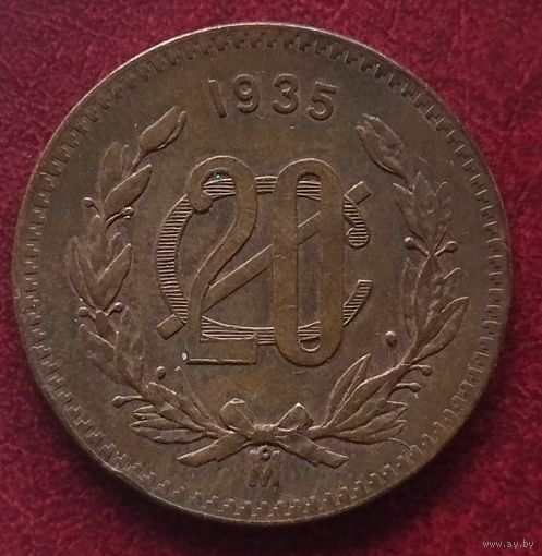 Мексика 20 сентаво, 1920-1935