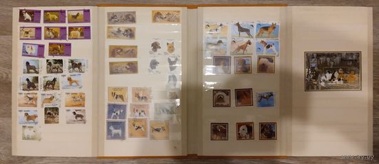 Планшета с марками. Собаки.