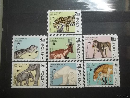 ПОЛЬША 1978 ЖИВОТНЫЕ ФАУНА MNH OG** (КАЛ