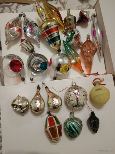 Елочные СССР ЛОТОМ 22 шт