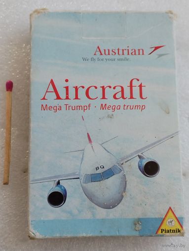 Набор коллекционных карточек, 34 шт. Австрийские авиалинии.