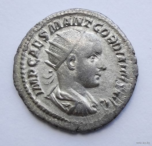 Гордиан III 238-244 гг. н. э. Провиденция. Антониниан, двойной денарий. Серебро. /22