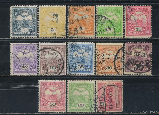 Венгрия Австро-Венгрия 1908 Вып Турул Франц Иосиф Стандарт тип Y #91-4,96-7,102-5