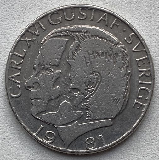 Швеция 1 крона 1981 г.