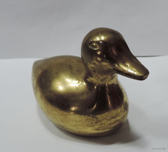 Статуэтка бронзовая "Утка" 70-е годы Европа. Высота 6.5 см.