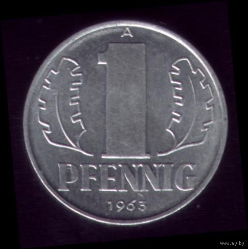 1 пфенниг 1963 год ГДР 20