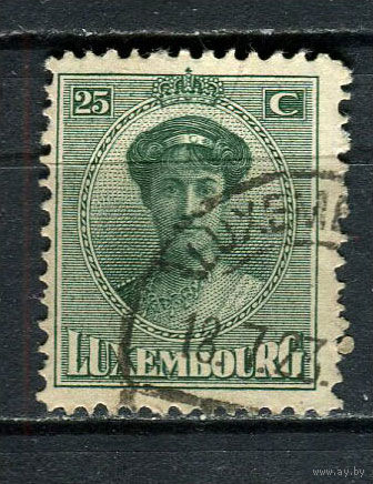 Люксембург - 1921/1922 - Княгиня Шарлотта 25С - [Mi.128] - 1 марка. Гашеная.  (Лот 32HJ)-T41P50