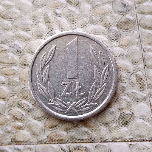 1 злотый 1989 года Польша. Народная Республика. Красивая монета!