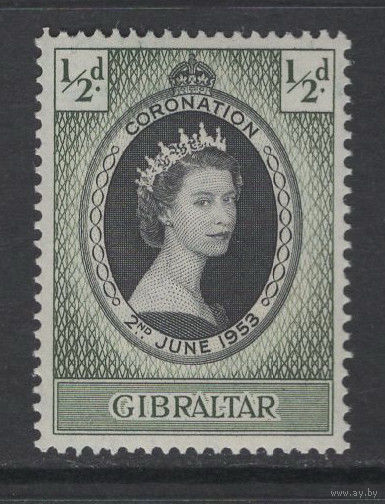 1953 Гибралтар** Коронация Королева Елизавета II SG#144