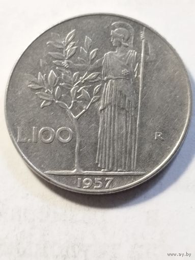 Италия 100 лир 1957