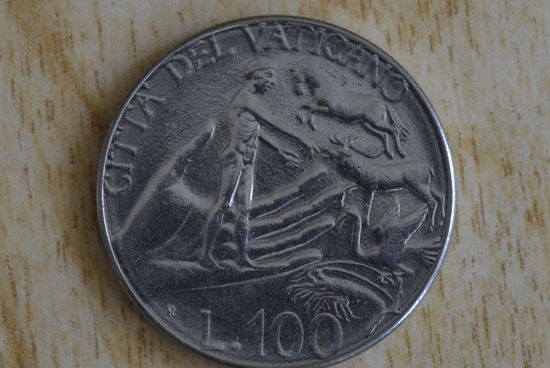Ватикан 100 лир 1988 с 1 руб