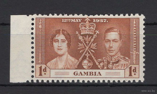 1937 Гамбия** Георг VI Коронация (SG 147)