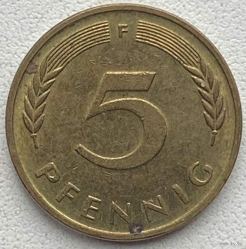 Германия 5 пфеннигов 1995 г. F