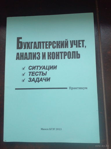 Бухгалтерский учет, анализ и контроль 2013