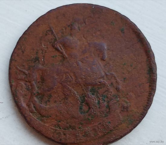 2 копейки 1788 года. Перечекан с 4 коп.