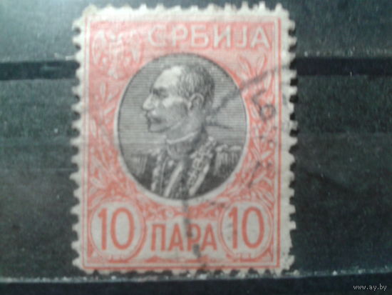 Сербия, 1905/1911. Стандарт, король Петр I. Тип Х. Зуб. 12:11 1/2