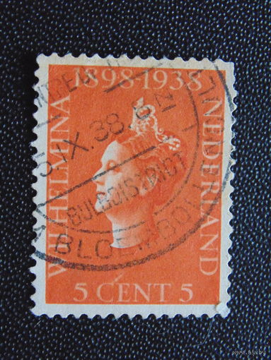 Нидерланды 1938 г. Королева Вильгельмина.
