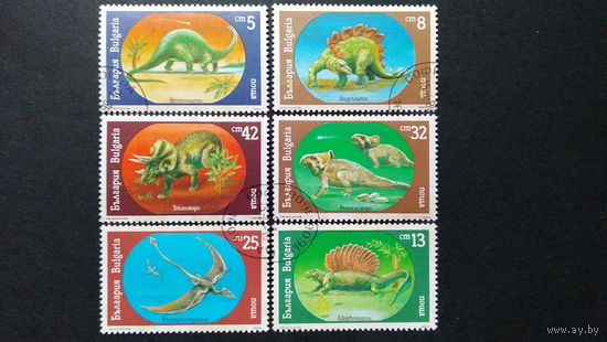 Фауна \18фа\Болгария доисторическая фауна динозавры 1989