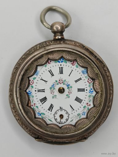 Серебряные часы карманные 800 пр. Как есть. С рубля