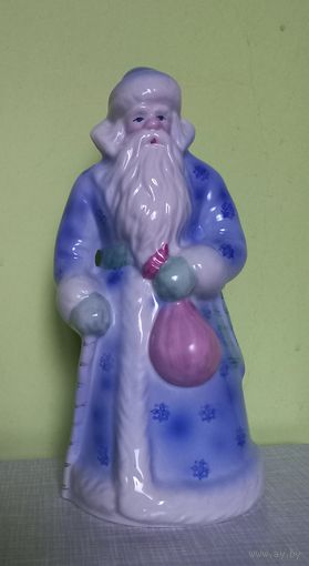 Фарфоровая статуэтка Дед мороз большой 28 см клеймо МФЗ