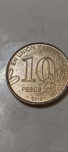 Аргентина 10 песо 2019
